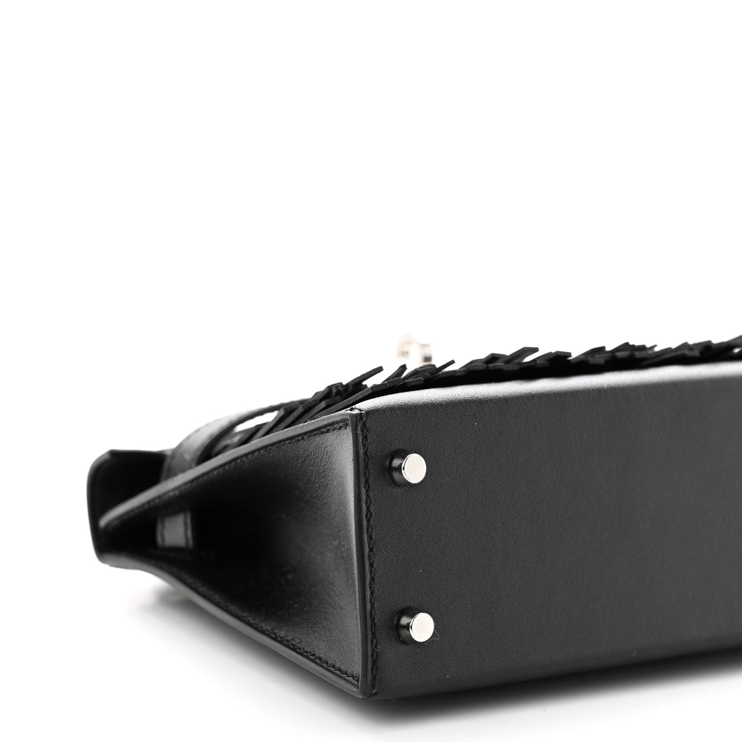 Tadelakt Sombrero Box Pampilles Mini Kelly Sellier 20 Black
