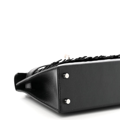 Hermes Tadelakt Sombrero Box Pampilles Mini Kelly Sellier 20 Black 14 of 19