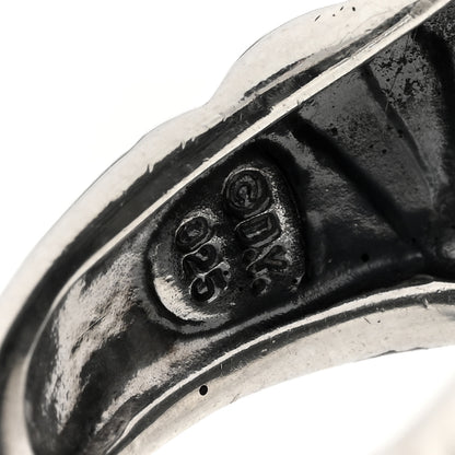 David Yurman Sterling Silver Diamond Sculpted Cable Ring 58 8.25 4 of 5