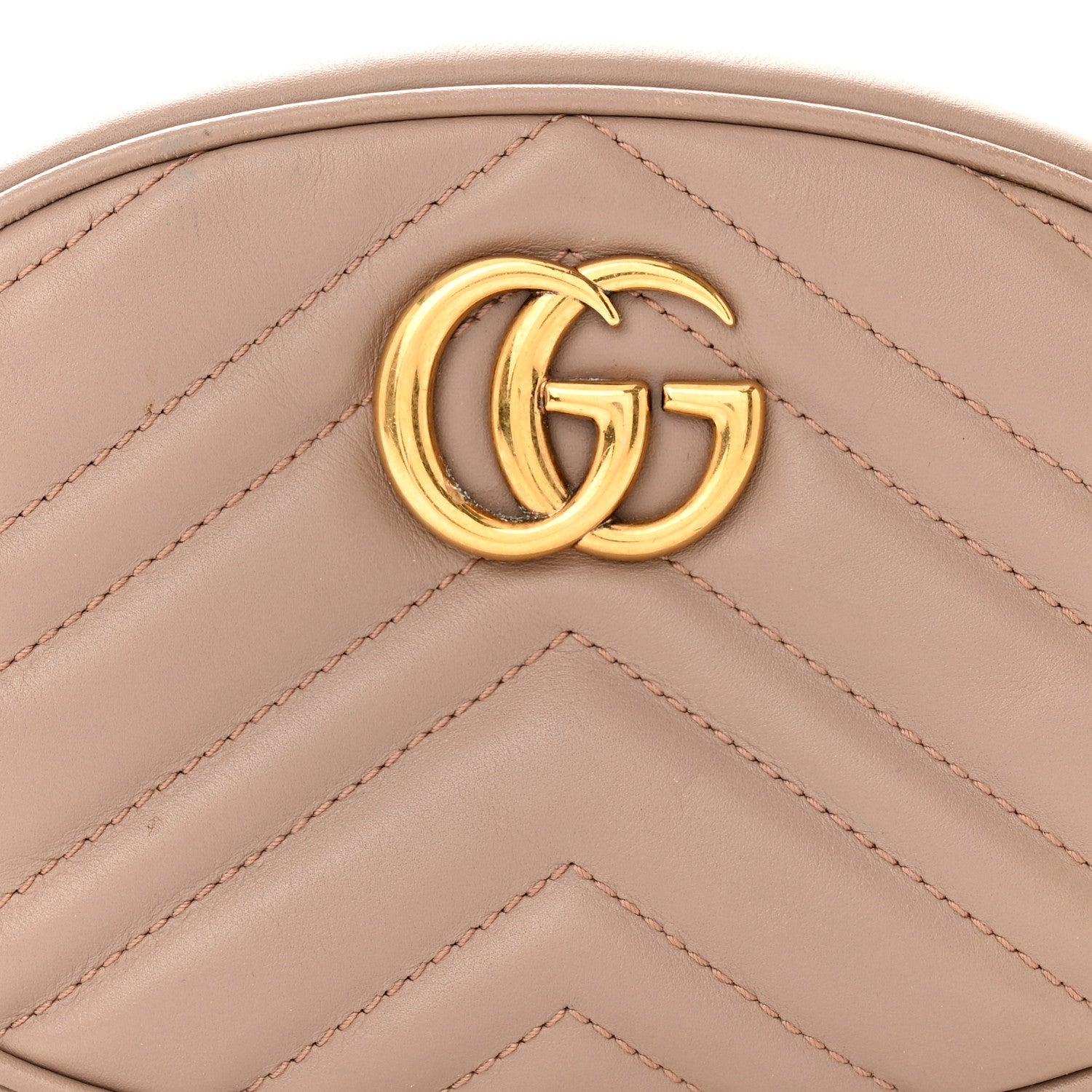 Gucci Calfskin Matelasse GG Marmont Belt Bag 85 34 Porcelain Rose 9 of 13