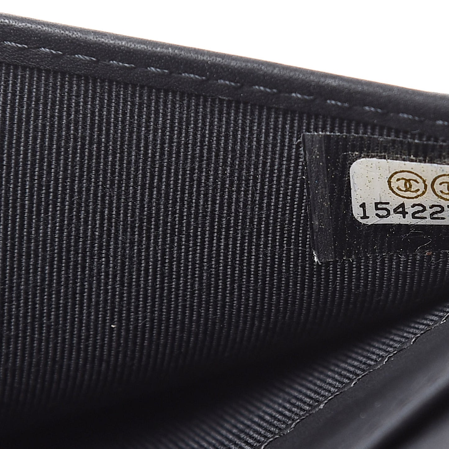 Calfskin Quilted Large Zip Around Organizer Wallet Black