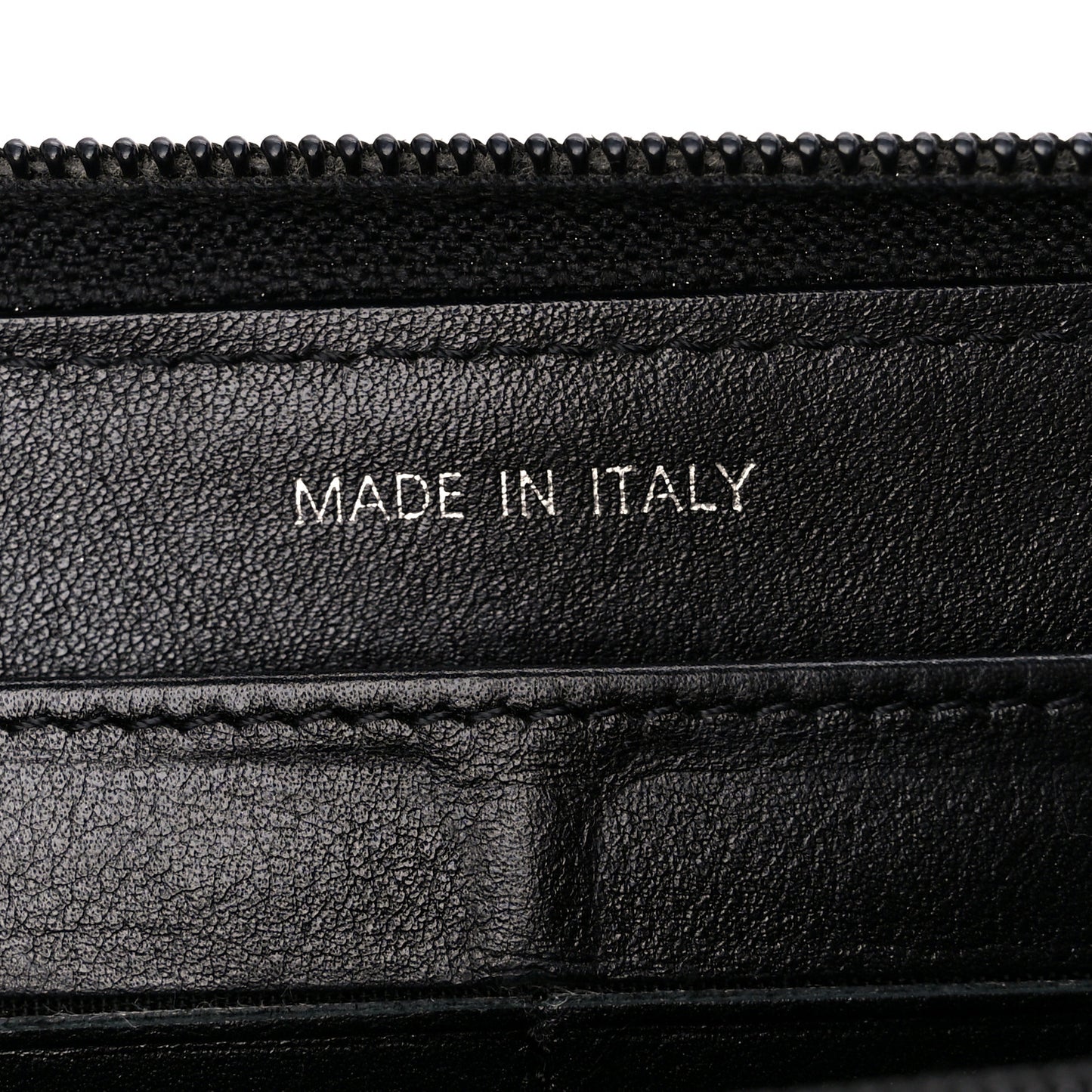 Caviar Large Timeless CC Zip Around Wallet Black