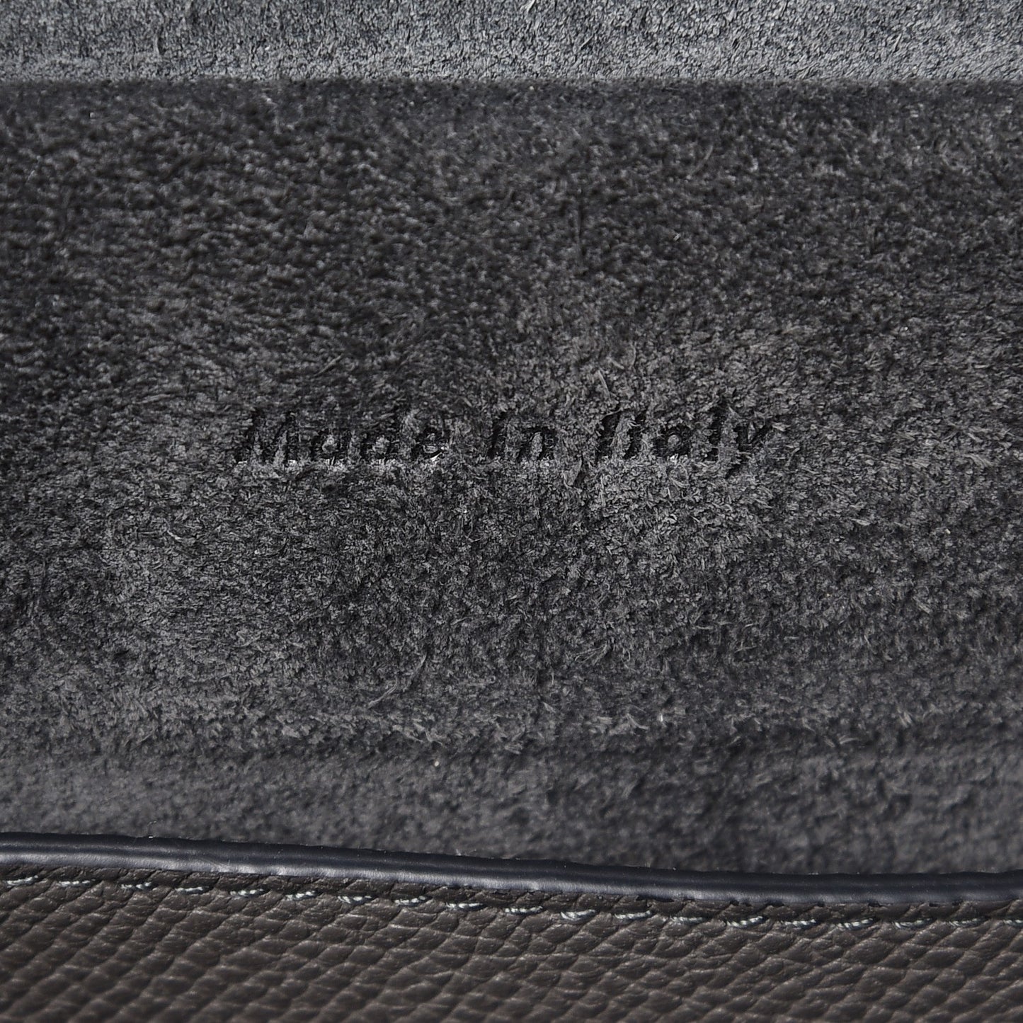 Baby Grained Calfskin Micro Belt Bag Grey
