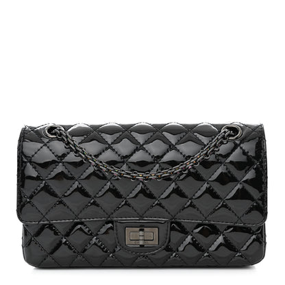 Chanel Patent Calfskin Quilted 2.55 Reissue 225 Flap So Black 1 of 12
