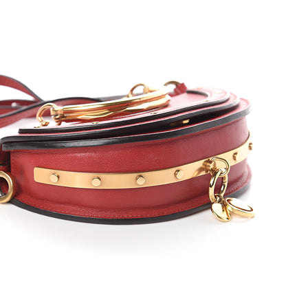 Chloe Calfskin Small Nile Bracelet Minaudiere Bag Dahlia Red 7 of 8