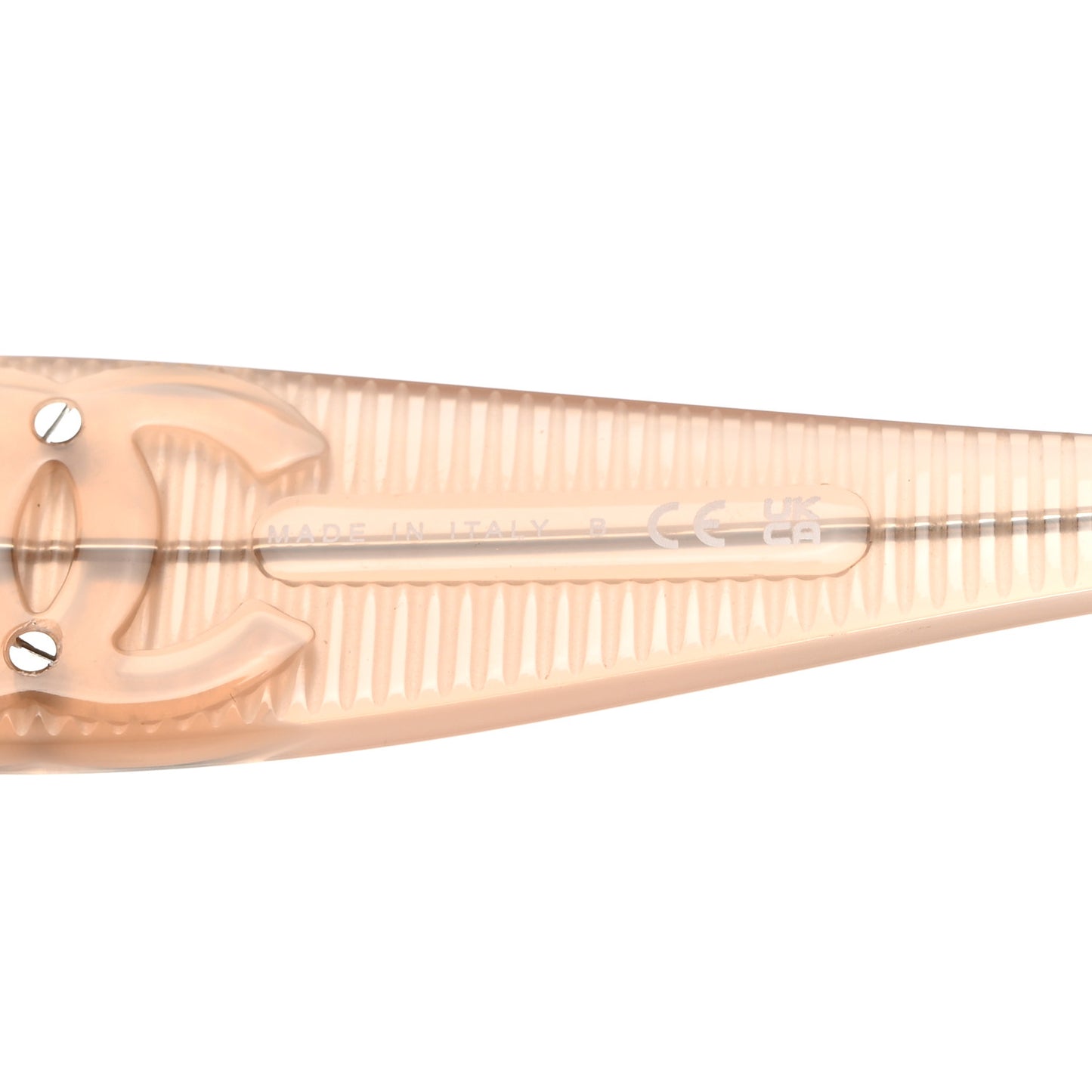 Transparent Acetate Shield Sunglasses 5495 Light Pink