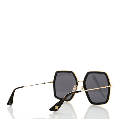 Gucci Acetate Oversize Square Frame GG0106S Sunglasses Black 4 of 7