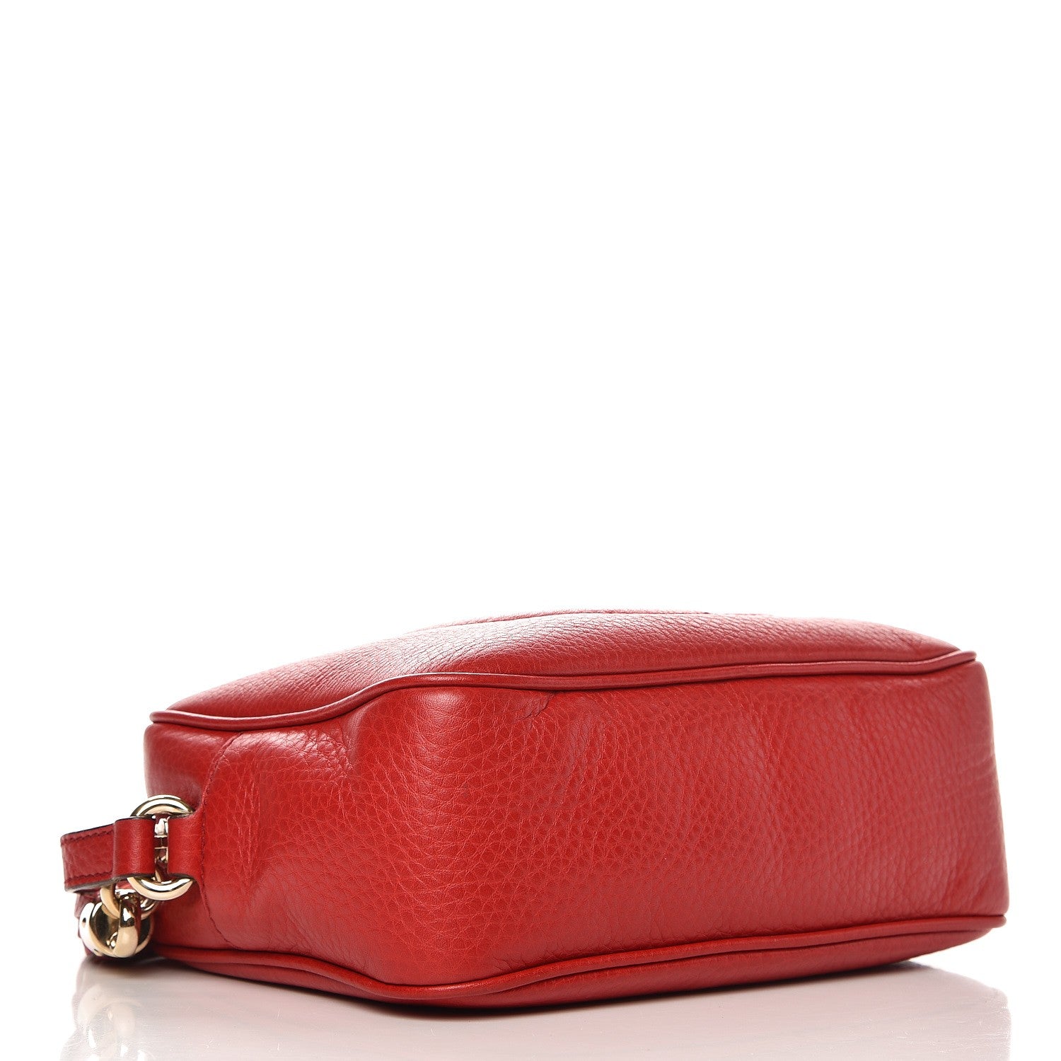 Gucci Pebbled Calfskin Small Soho Disco Bag Tabasco Red 4 of 7