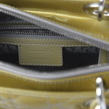 Christian Dior Patent Cannage Medium Lady Dior Grey 7 of 10