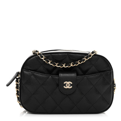 Chanel Caviar Quilted Chain Camera Bag Black 1 of 11