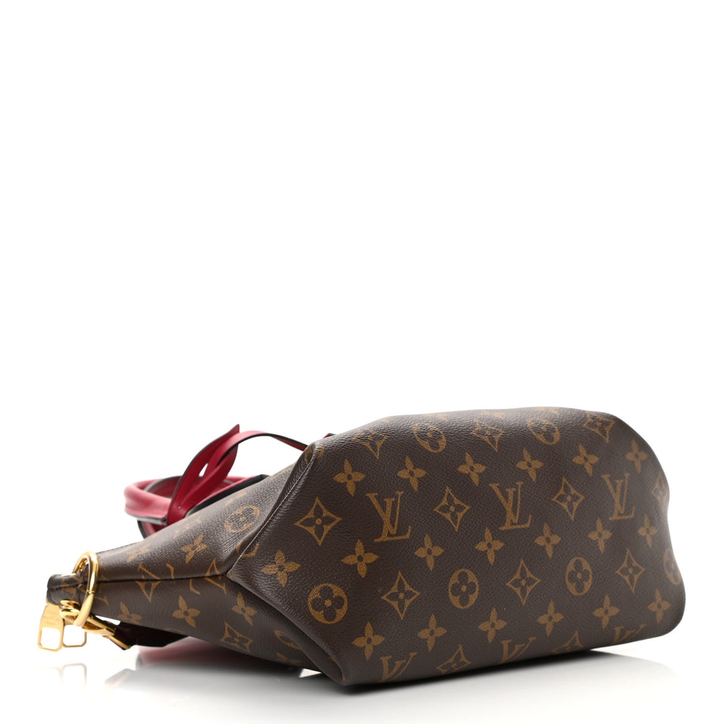 Monogram Flower Zipped Tote PM Lie de Vin