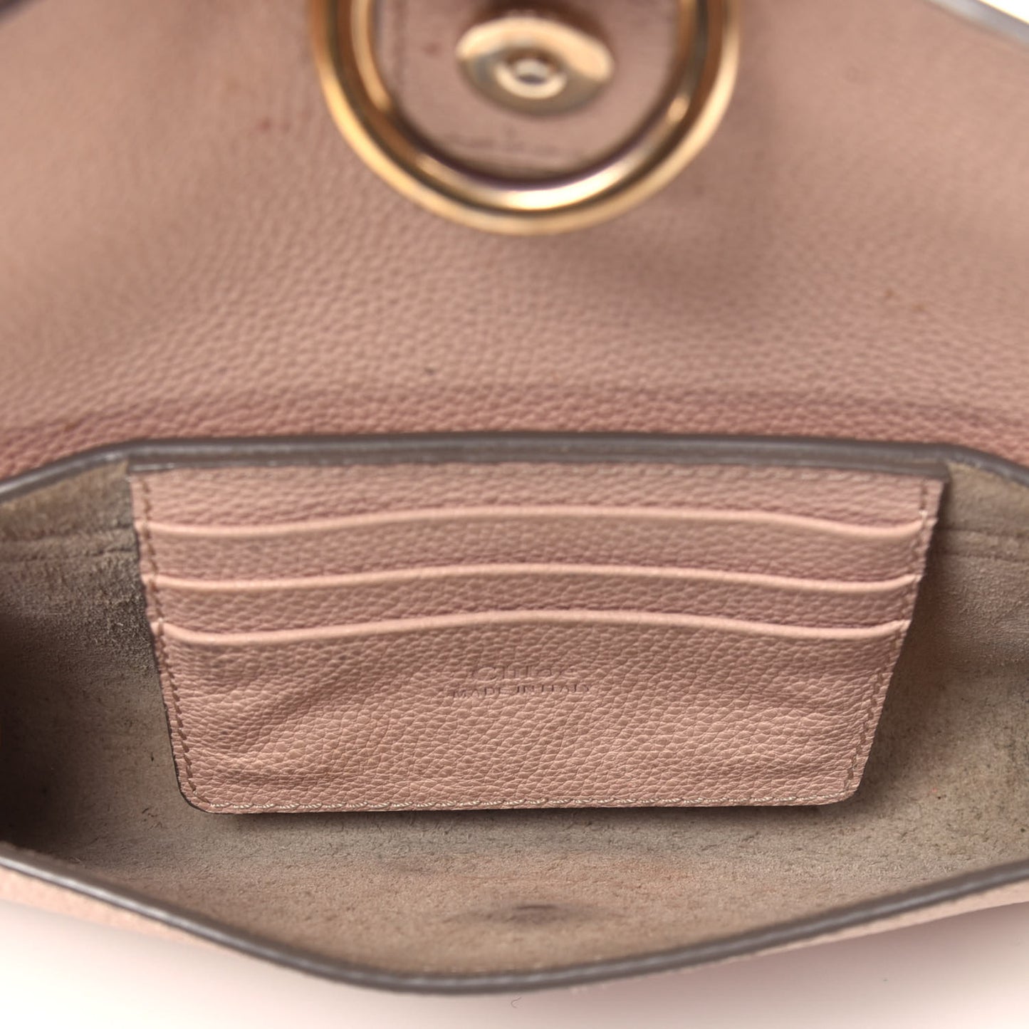 Goatskin Mini Faye Shoulder Bag Cement Pink
