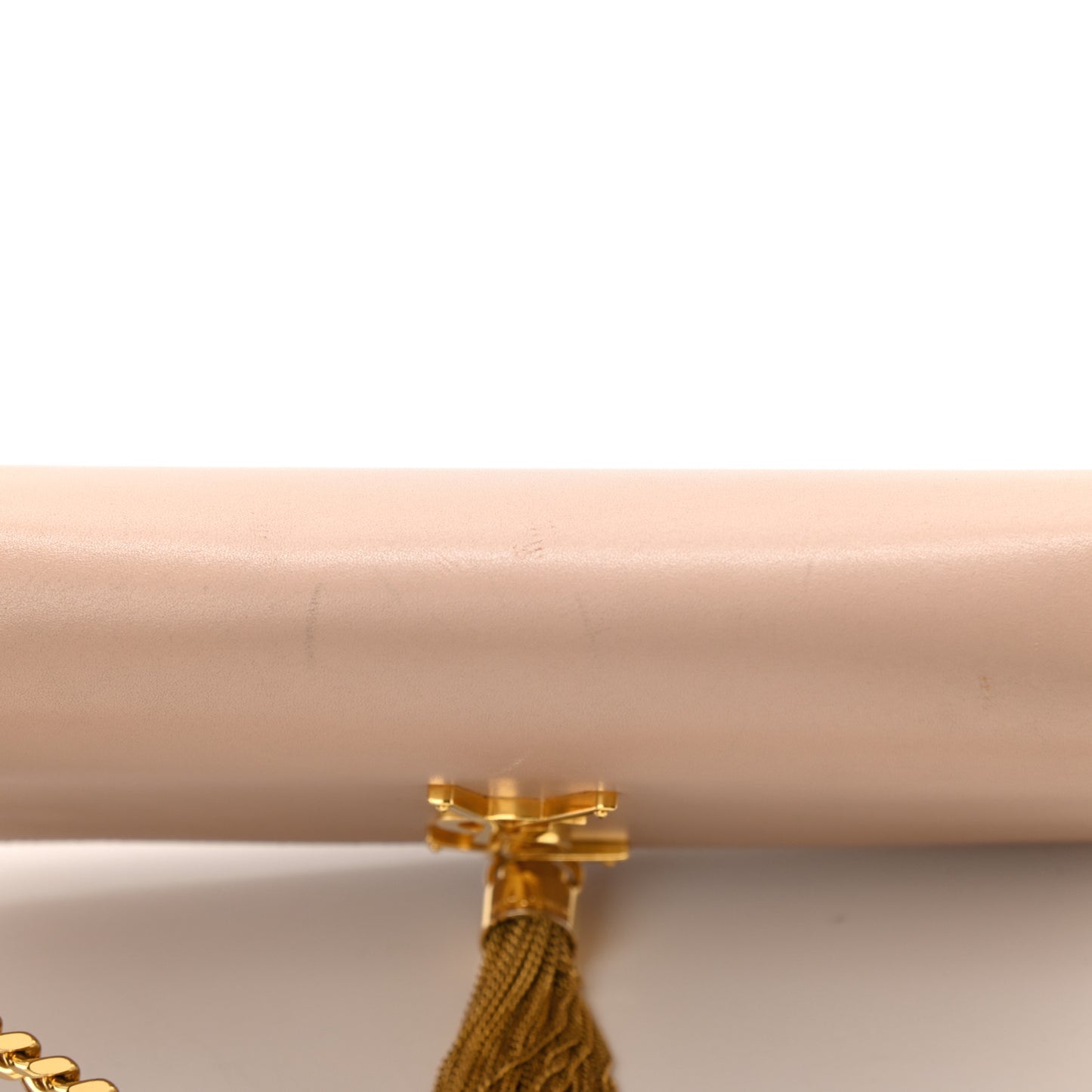 Smooth Calfskin Medium Classic Monogram Kate Tassel Satchel Pink