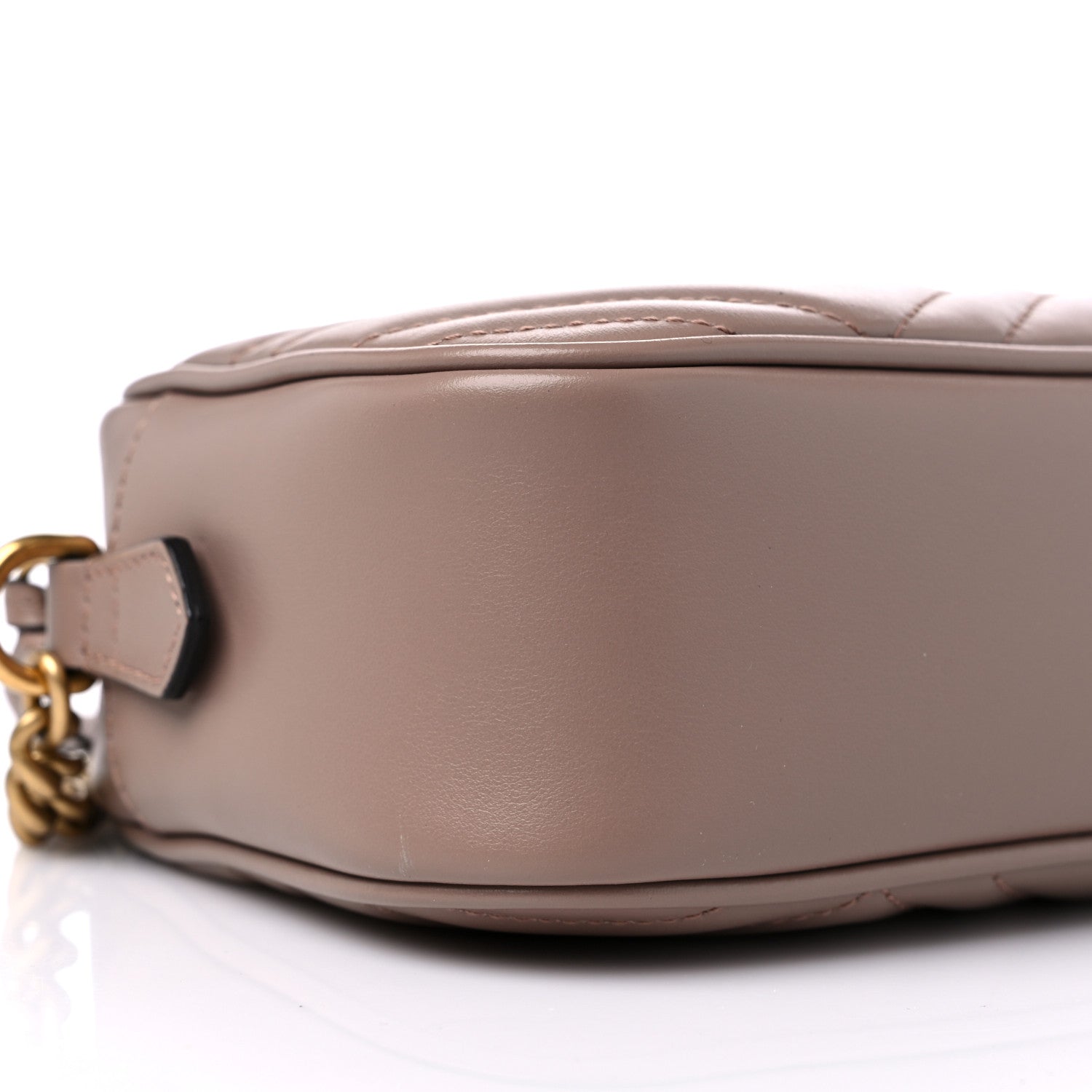 Gucci Calfskin Matelasse Small GG Marmont Chain Shoulder Bag Porcelain Rose 8 of 12