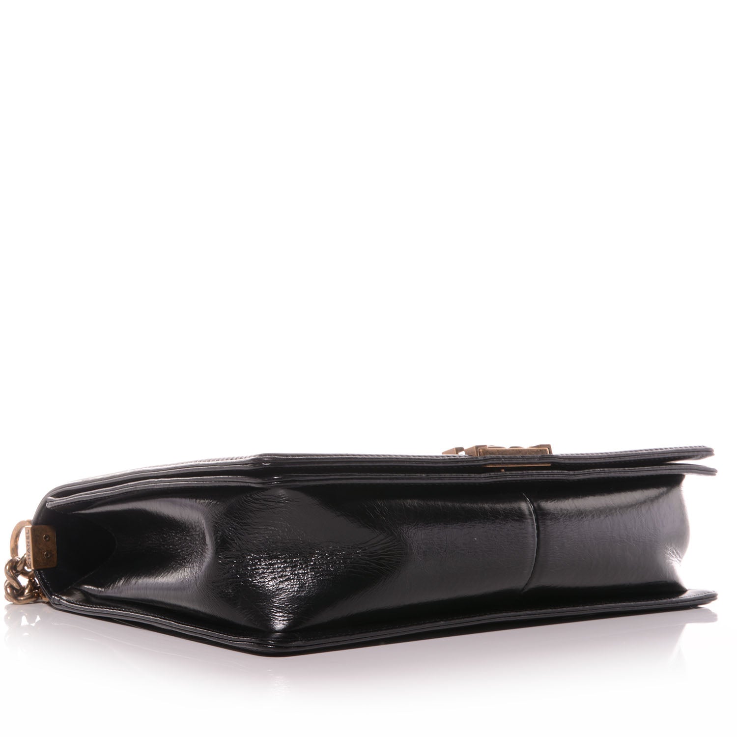 Chanel Glazed Calfskin Quilted Large Boy Flap Black 5 of 9