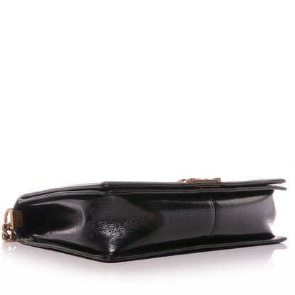 Chanel Glazed Calfskin Quilted Large Boy Flap Black 5 of 9