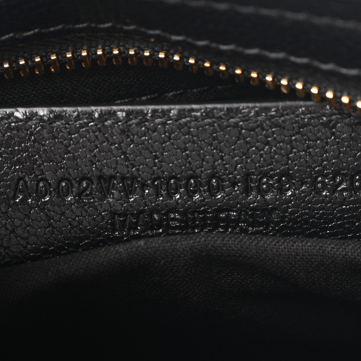 Supple Goatskin Gold Metallic Edge Hardware Mini Le City Uptown Black