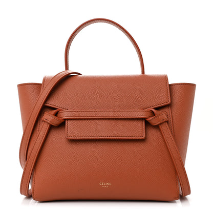 Celine Grained Calfskin Nano Belt Bag Terracotta 1 of 10
