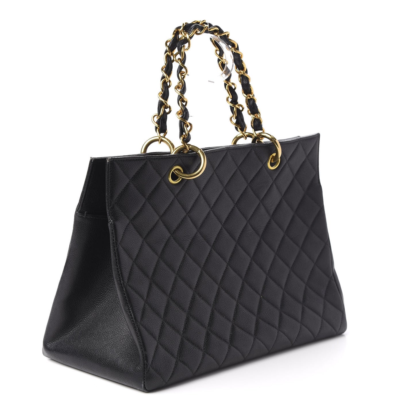 Caviar Quilted Grand Timeless Tote GTT Black