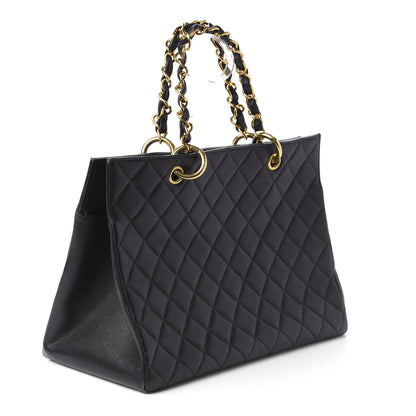 Chanel Caviar Quilted Grand Timeless Tote GTT Black 3 of 11