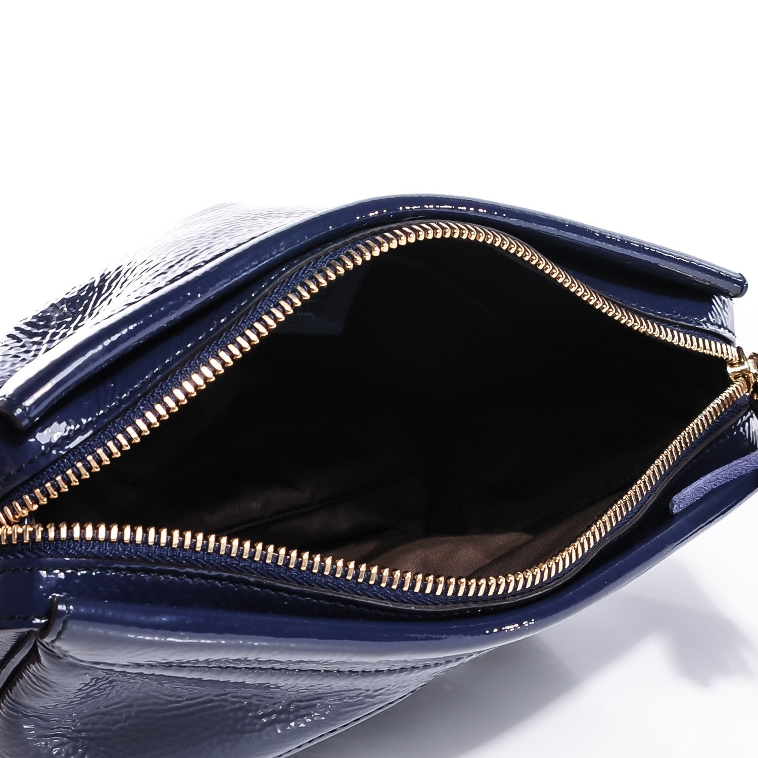 Gucci Vernice Naplack Soho Cosmetic Case Uniform Blue 5 of 7