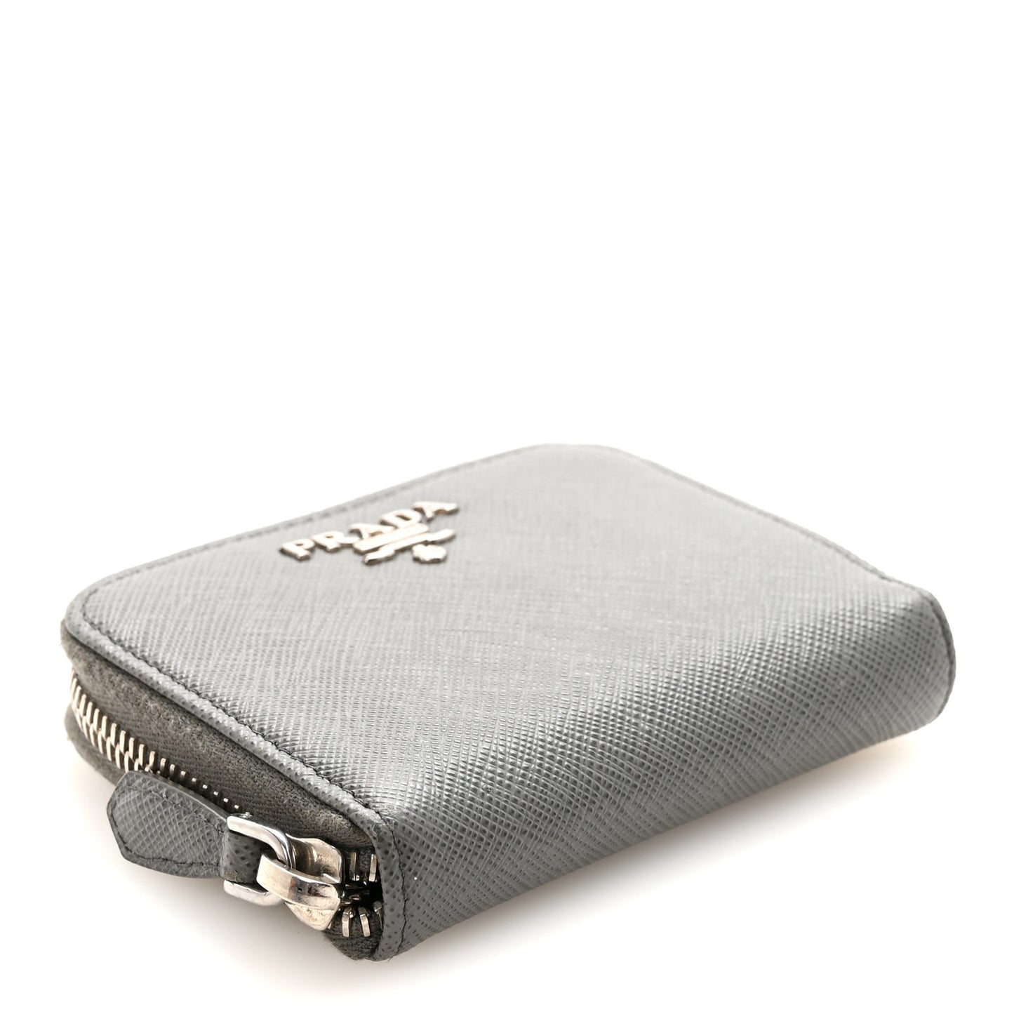 Saffiano Metal Zip Coin Purse Marmo