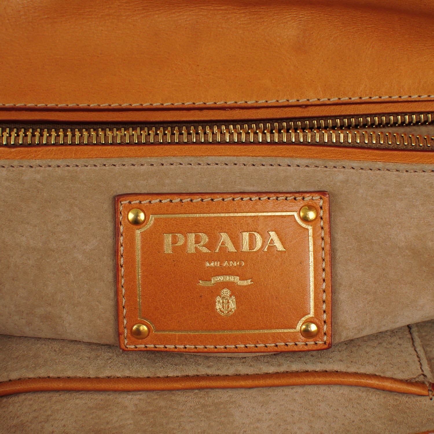 Prada Canvas Canapa Righe Striped Top Handle Satchel Cobalto 7 of 9