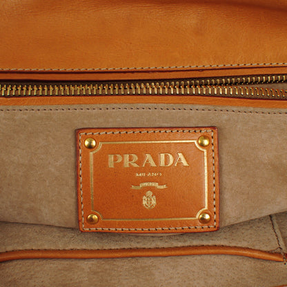 Prada Canvas Canapa Righe Striped Top Handle Satchel Cobalto 7 of 9