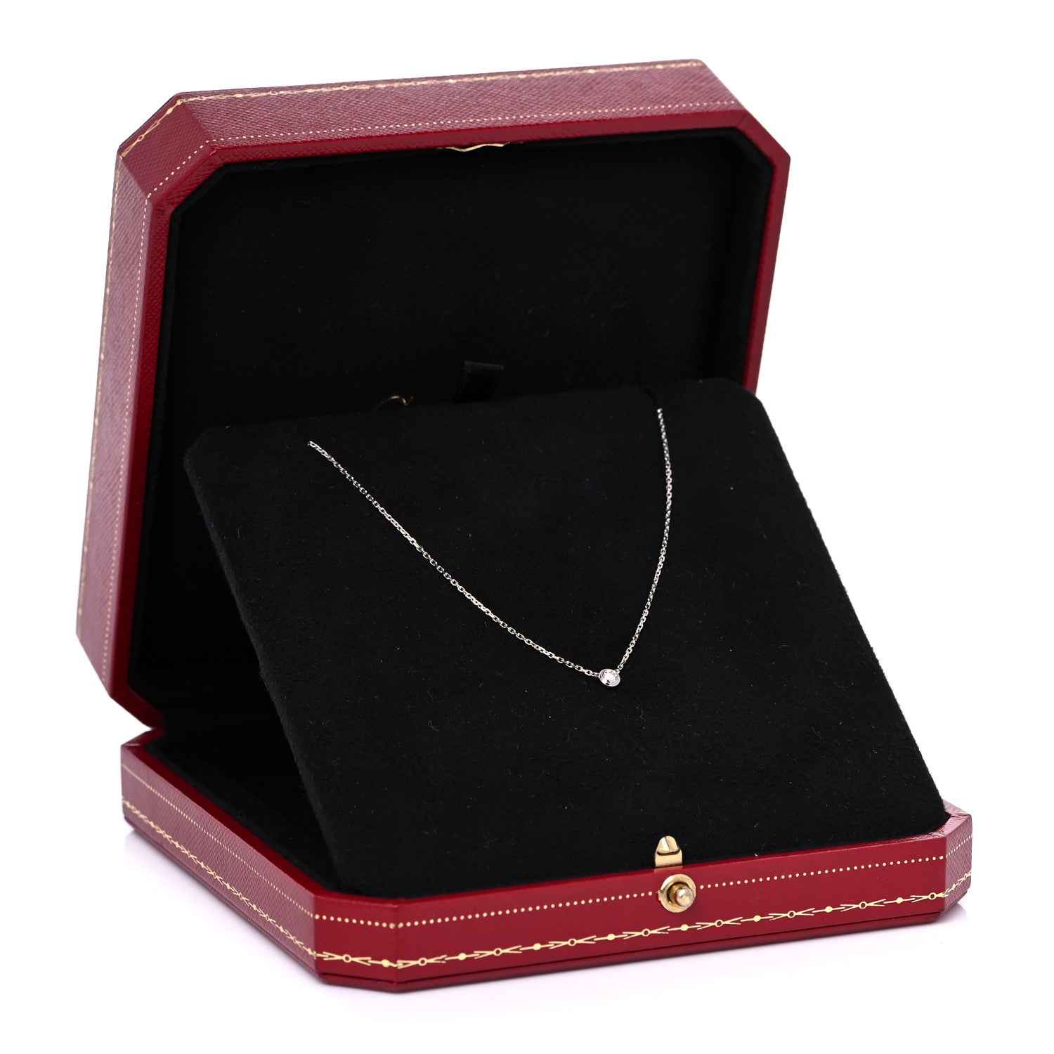 Cartier 18K White Gold Diamond XS D'Amour Pendant Necklace 6 of 6