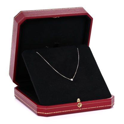 Cartier 18K White Gold Diamond XS D'Amour Pendant Necklace 6 of 6