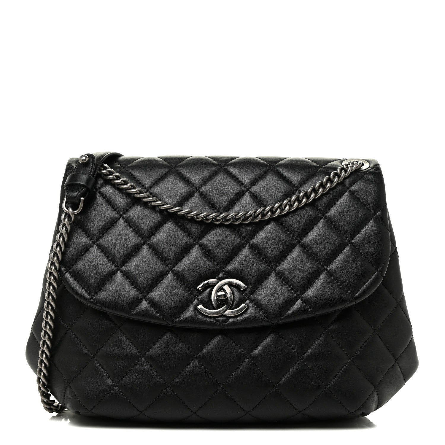 Chanel Lambskin Quilted Large Daily Supple Flap Black 1 of 20