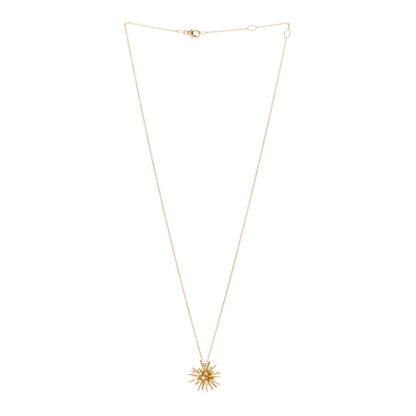 David Yurman 18K Yellow Gold Diamond Small Supernova Pendant Necklace 2 of 3