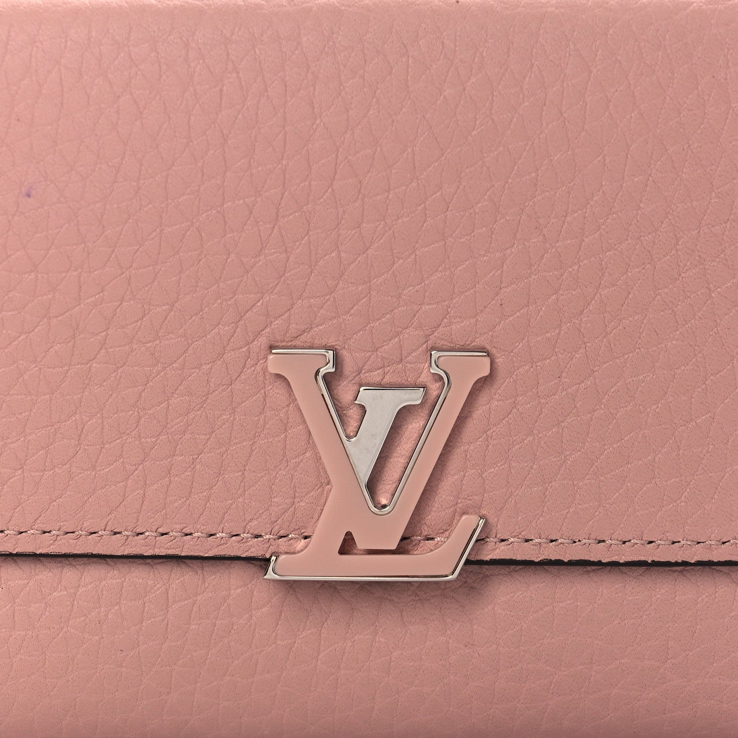 Louis Vuitton Taurillon Capucines Compact Wallet Magnolia 7 of 10