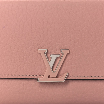 Louis Vuitton Taurillon Capucines Compact Wallet Magnolia 7 of 10