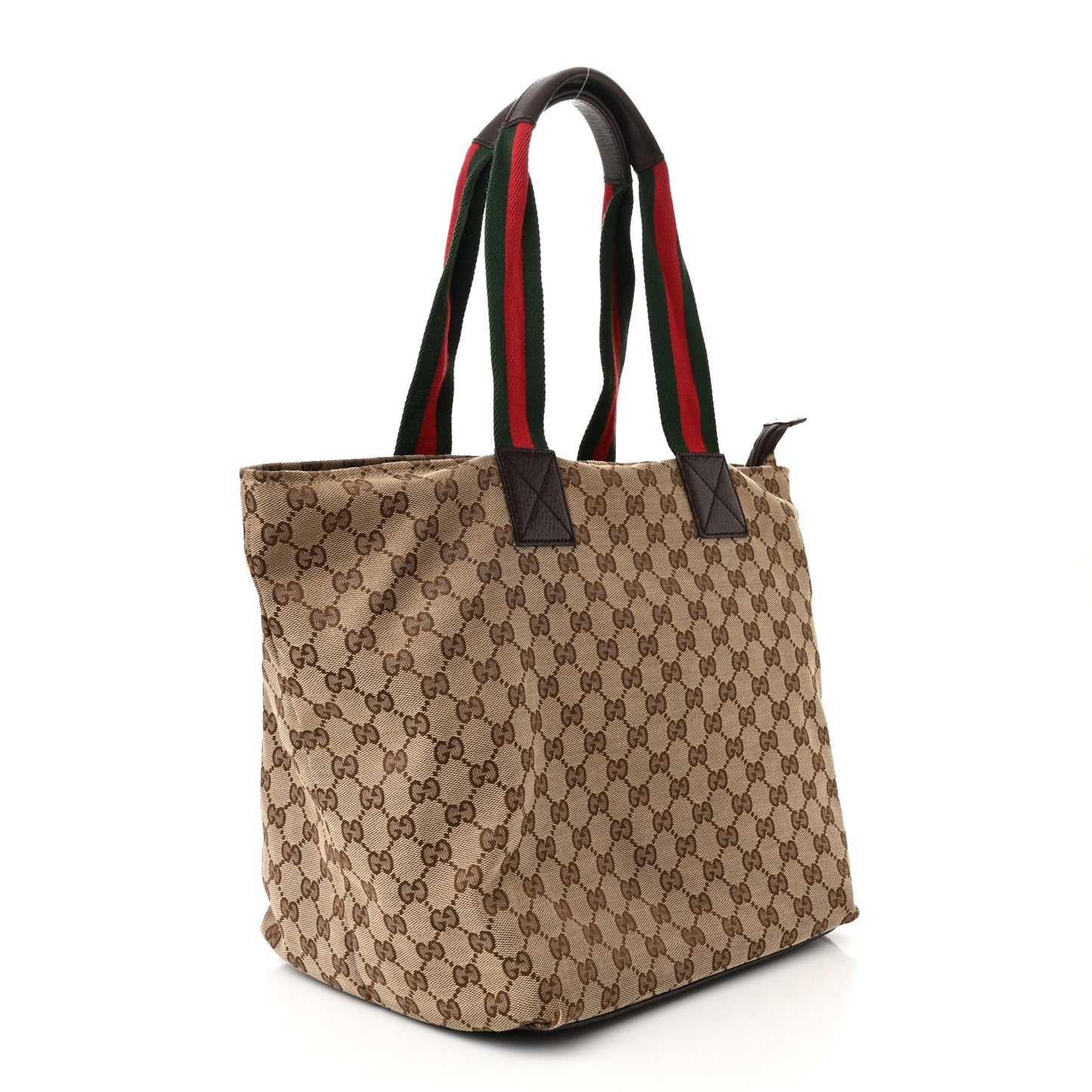 GG Monogram Large Web Handle Bucket Tote