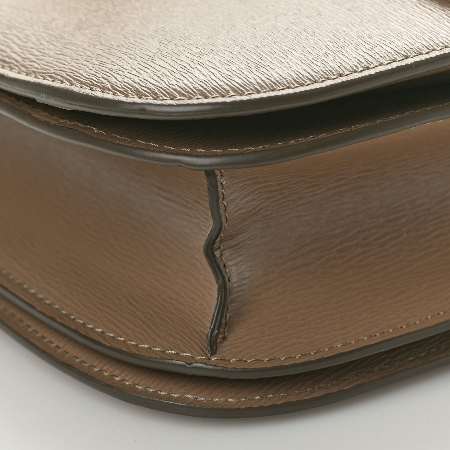 Liege Calfskin Medium Classic Box Flap Bag Taupe