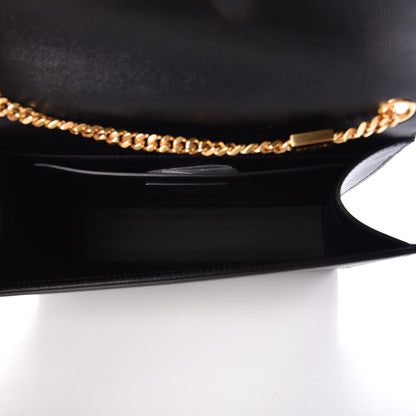 Saint Laurent Grain De Poudre Medium Classic Monogram Kate Satchel Black 5 of 9