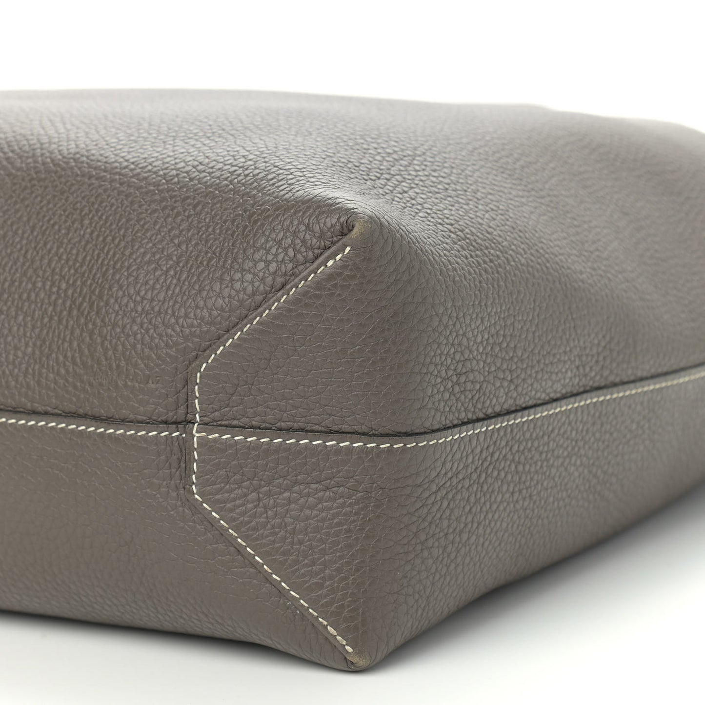 Taurillon Clemence Double Sens 45 Reversible Tote Bleu Nuit Etain