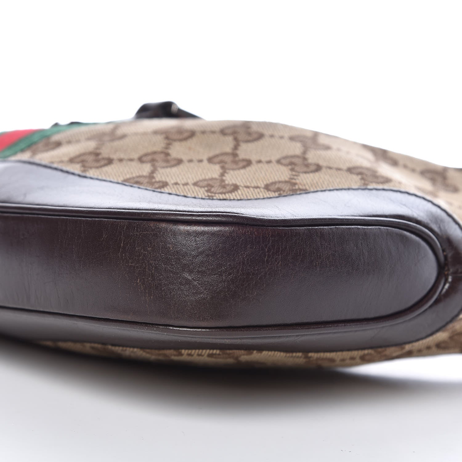 Gucci Monogram Web Jackie O Hobo Dark Brown 16 of 19