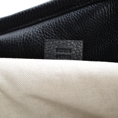 Gucci Pebbled Calfskin Soho Carry On Duffle Black 7 of 7