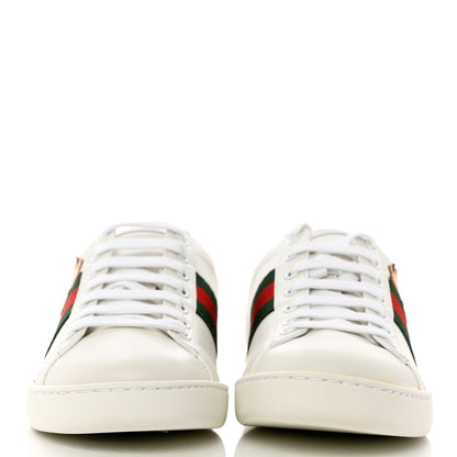 Gucci X DORAEMON Calfskin Fujiko Embroidered Womens Ace Sneakers 37 White Green 2 of 9