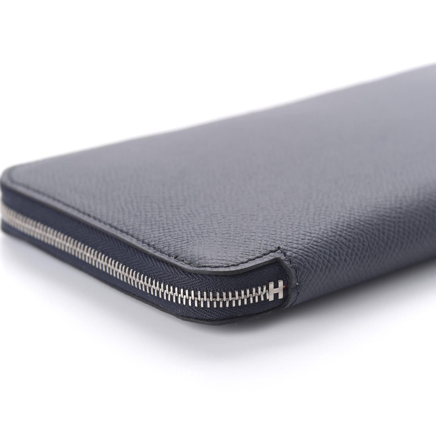 Hermes Epsom Silk'In Wallet Bleu Indigo Rouge De Coeur 6 of 10