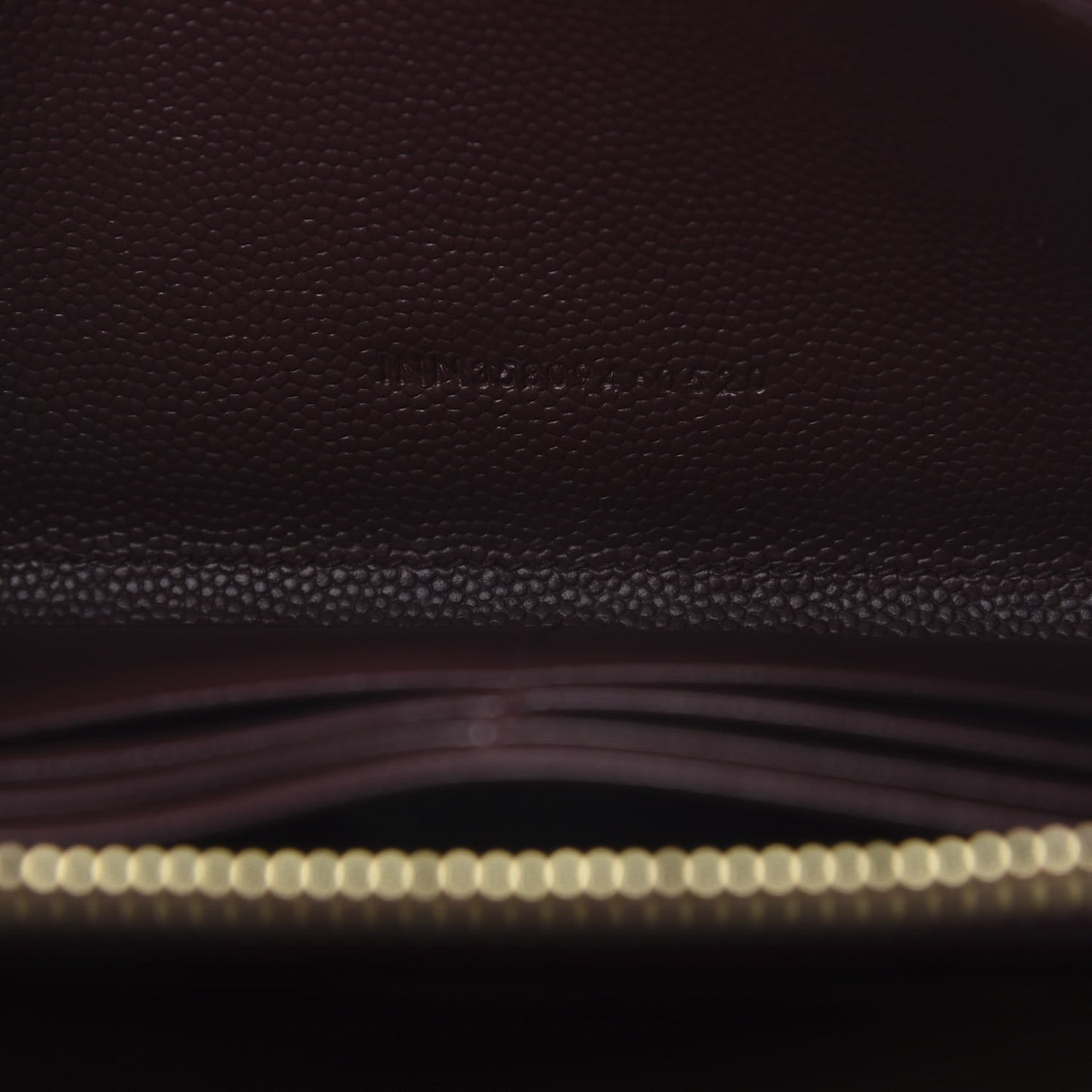 Grain De Poudre Matelasse Chevron Monogram Zip Around Wallet Rouge Legion