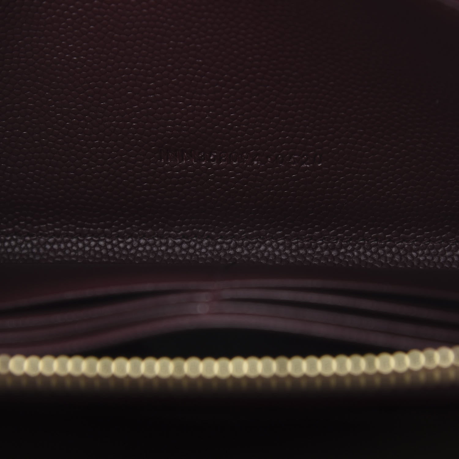 Saint Laurent Grain De Poudre Matelasse Chevron Monogram Zip Around Wallet Rouge Legion 7 of 9