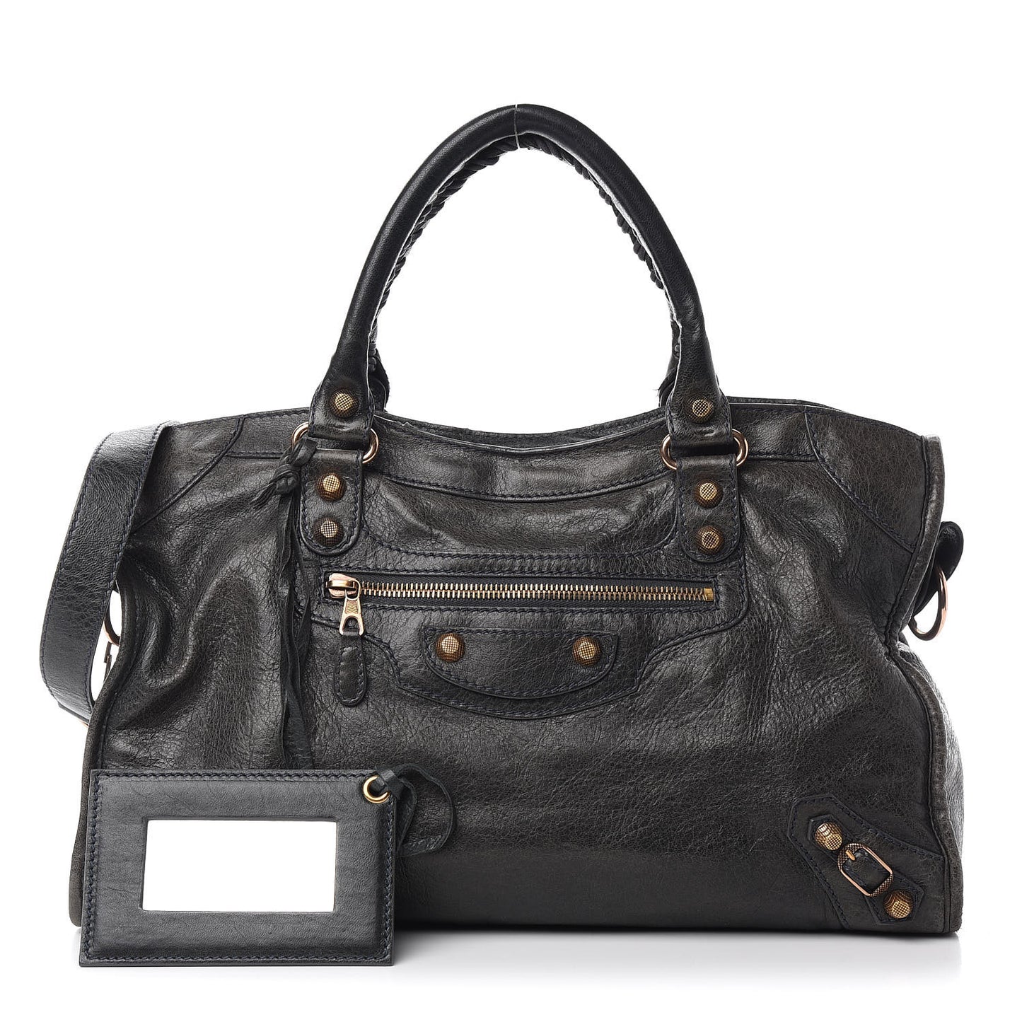 Agneau Giant 12 Rose Gold Hardware City Anthracite