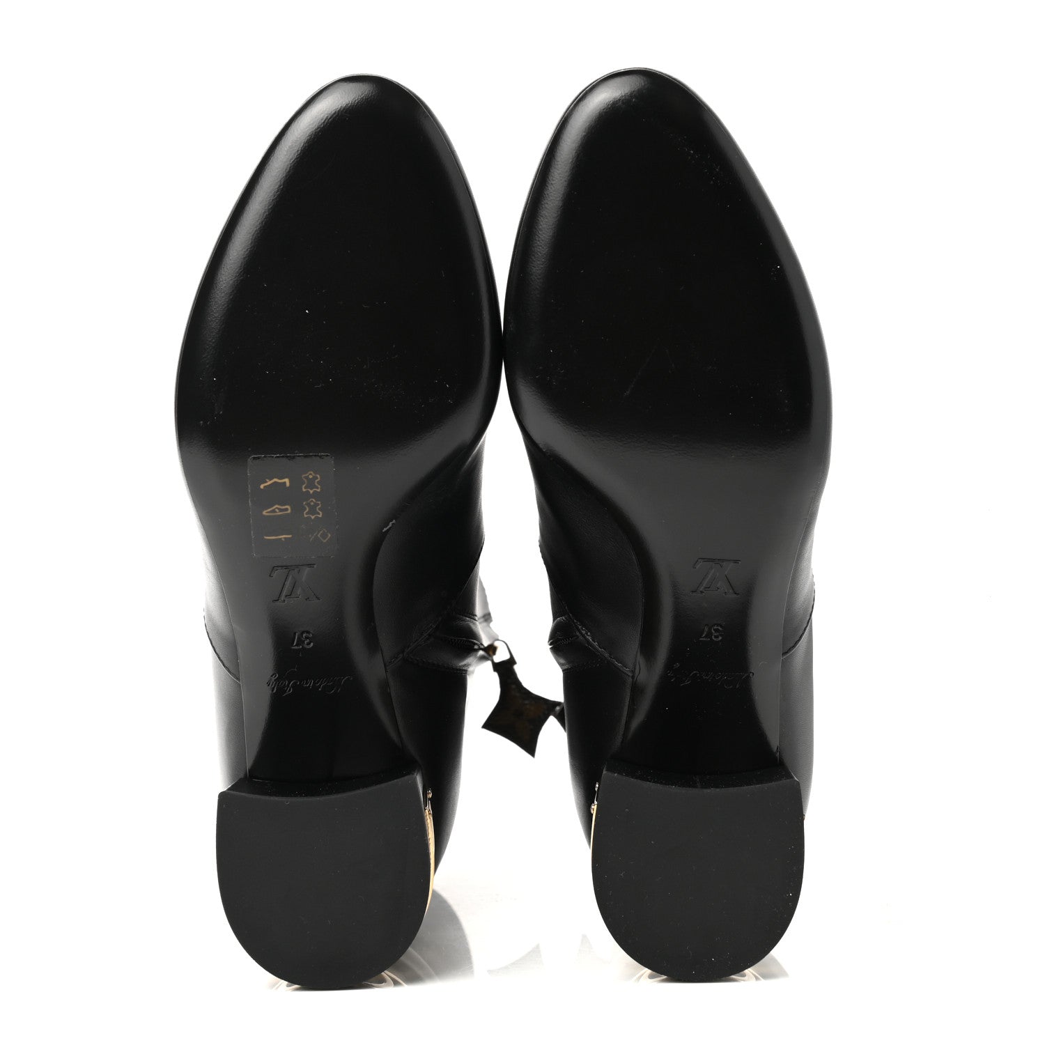 Louis Vuitton Calfskin Bliss Ankle Boots 37 Black 5 of 8