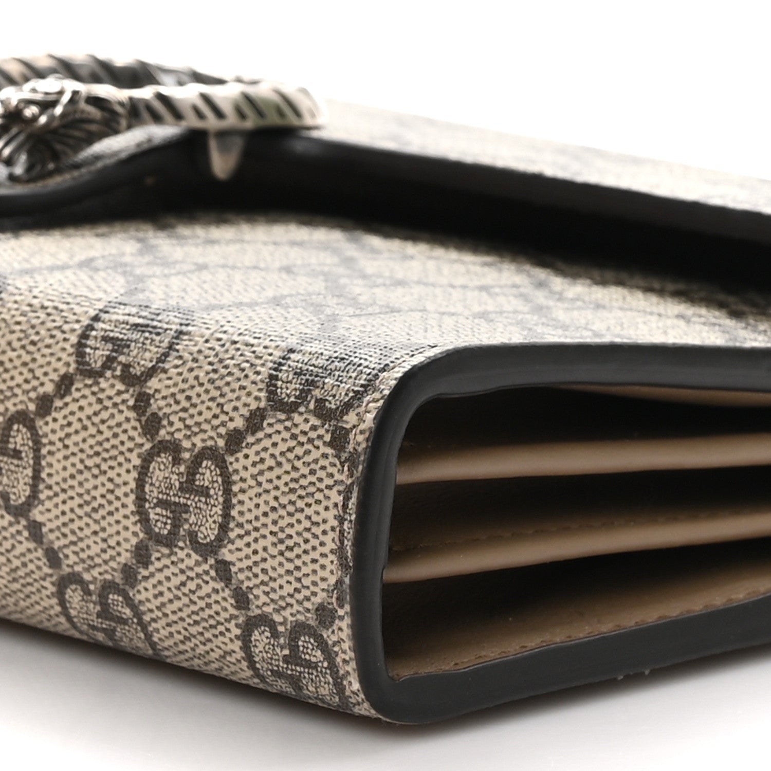 Gucci GG Supreme Monogram Mini Dionysus Chain Wallet Beige Taupe 11 of 12
