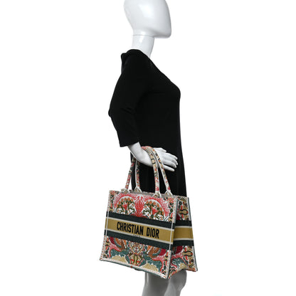 Christian Dior Canvas Embroidered Heart Lights Medium Book Tote Multicolor 2 of 9