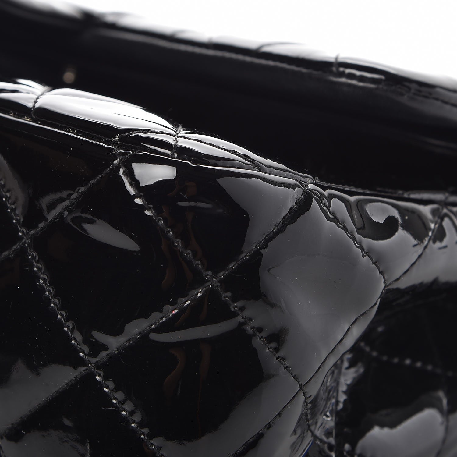 Chanel Patent Quilted Jumbo Double Flap Black 10 of 15
