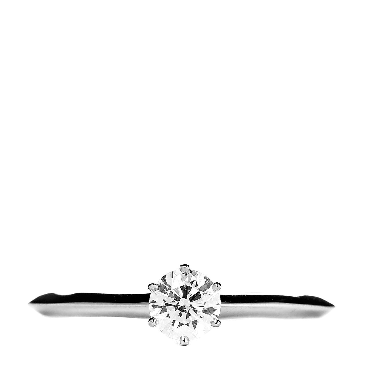 Platinum Diamond .38ct Solitaire Engagement Ring 57 8
